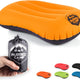 Compressible Inflatable Camping Pillow - Backpacking & Beach Use, Multiple Colors, Ergonomic Neck & Lumbar Support