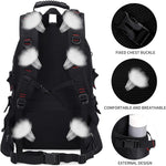 Nerlion 40L Hiking Backpack Travel Backpack for Men Women Camping Waterproof Outdoor Hiking Daypack Lightweight Backpack (Black)