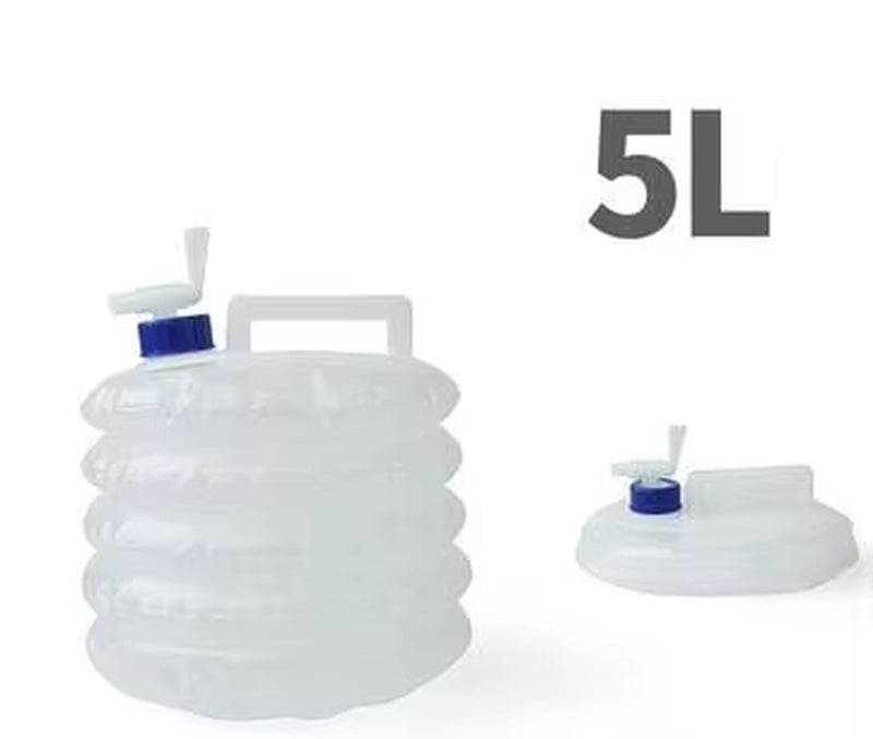 5L-15L Outdoor Collapsible Water Bag Camping Foldable Water Containers Drinking Multifunction Telescopic Storage Water Bottle