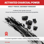 Activated Charcoal for Dogs & Cats (60 Ml) | Emergency Pet First Aid for Accidental Ingestion & Digestive Support | Simple to Dose, Ready-To-Use | Chicken Flavored