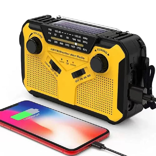 Multifunctional Radio Hand Crank Solar USB FM/ AM Radio Emergency Flashlight Power Bank High Quality 4000Mah Power Bank Radio