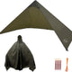 Lightweight Poncho Shelter, Solitary Shelter Cape Silnylon Emergency Survival Shelter Ultralight Minimalist Shelter for Camping Hiking Backpacking Bug Out Bag