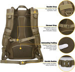 25L Tactical Backpack + Molle Tactical Utility Pouch