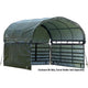 12 Ft. D X 12 Ft. W Enclosure Kit for Corral Shelter in Green with Uv-Treated, Heat-Sealed Panels