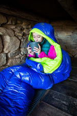 Eolus 15 F Hiking & Backpacking Sleeping Bag - 3 Season, 800FP Goose down Sleeping Bag - Ultralight - Black/Clementine - 78In - Regular