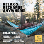 Camping Hammock ? up to 500Lbs Portable Hammock with Tree Straps - Travel, Backpacking, Hiking, Outdoors Camping Gear - Single or Double