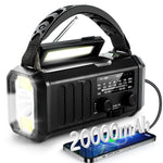 Hot 20000Mah AM/FM/NOAA Radio Solar Hand Crank Generator Radio Portable Radio De Emergencia LED Flashlight SOS Alarm Power Bank