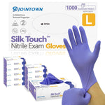 Nitrile Exam Gloves, Medical Ice Blue Gloves Disposable Latex Free Powder-Free for Exam, Food Prep Cleaning, Large Case of 1000, L