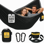 Camping Hammock ? up to 500Lbs Portable Hammock with Tree Straps - Travel, Backpacking, Hiking, Outdoors Camping Gear - Single or Double