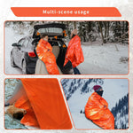 5Pcs Survival Kit Portable Survival Tents and Shelters Camping Emergency Blankets 2 Person Sleeping Bags Rain Ponchos for Adults Bulk for Outdoor Hiking,First Aid