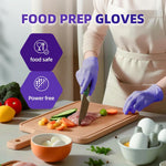 Nitrile Exam Gloves, Medical Ice Blue Gloves Disposable Latex Free Powder-Free for Exam, Food Prep Cleaning, Large Case of 1000, L