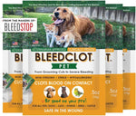 First Aid Blood Clotting Powder | the Best for All Animals to Stop Bleeding, Guaranteed | for Minor Cuts and Severe Arterial Bleeding | from the Makers of Bleedstop (4 Pouches (0.5 Oz))
