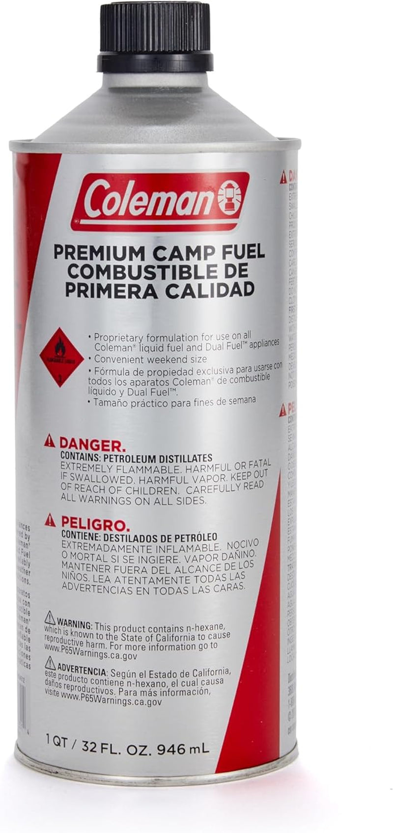 Coleman 32Oz Premium Camping Fuel, All Season Efficient Fuel Canister, Ideal for Camping Lanterns & Stoves