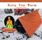 5Pcs Survival Kit Portable Survival Tents and Shelters Camping Emergency Blankets 2 Person Sleeping Bags Rain Ponchos for Adults Bulk for Outdoor Hiking,First Aid