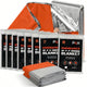Mylar Blankets 8 Pack - Waterproof Emergency Blanket - Rip and Tear Resistant Survivalist Gear - Emergency Thermal Blanket for Outdoor Survival