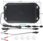 Car Battery Trickle Charger & Maintainer 12Volt 8W Solar Panel Power Charger Kit Portable Waterproof for Automotive RV Marine Boat Truck Motorcycle Trailer Tractor Powersports Snowmobile