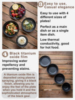 CAMPINGMOON Camping Tableware Set Stainless Steel Camping Plates Bowl Stackable Outdoor Dinnerware Canvas Carry Case Camping Hiking Picnic