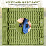 Camping Sleeping Pad Extra Thick Durable Camping Inflatable Mat with Air Pillow for Backpacking Hiking Traveling