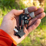 Outsider - 4-In-1 Survival Multi-Tool | Compass, Thermometer, Whistle, and Fire Starter in a Compact Zipper Pull | Outdoor Gadget for Backpacking, Camping, or Survival Situations