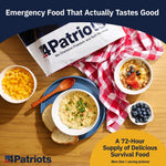 Emergency Food Supply - 72-Hour Survival Kit - Freeze Dried Food - 25-Year Shelf Life - 16 Servings