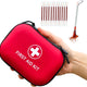 138 Pcs Mini First Aid Kit Travel Size, TSA Approved Small First Aid Kit for Car, Hiking & Home, Compact Travel Medicine Kit, Med Kit