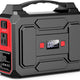 Portable Power Station Bank 146Wh 200W Peak(100W Rated), Solar Powered Power Bank with AC Outlet 110V for Camping, Solar Charger Power Bank Battery Pack 39600Mah for Home Outdoor Emergency