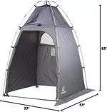 Privy Bivy Privacy Tent - Windproof, Portable Shelter for Camping Toilets & Changing Room - 6′ 8″ of Interior Height - Easy Setup - Pop-Up Pod with Window for Camping, Beach & Tailgates