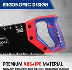 16-Inch Universal Handsaw with Non-Slip Comfortable Handle, Anti-Rust Wood Saw with Chip Removal Design, Heavy-Duty for Cutting Wood, Laminate, PVC