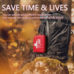 Compact First Aid Kit for Emergency - Basic Emergency Kit for Dorm,Hiking, Backpacking, Camping, Traveling, and Cycling -Small First Aid Kits