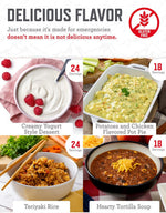 Emergency Food Supply - 84 Servings Gluten Free Survival Food Bucket, Dehydrated Meals & Freeze Dried Food for Backpacking, Camping Essentials & Emergency Supplies, up to 25 Year Shelf Life