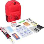First My Family All-In-One Premium 1-Person, 72-Hour Bug Out Bag for Earthquakes, Floods, Tsunamis and Other Emergencies and Disasters. Be Safe, Be Prepared.