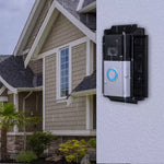 Black Solar Charger Mount for Ring Video Doorbell 3, 3 Plus, 4, Battery Doorbell Pro and plus (5-Volt 0.6-Watt)