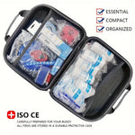 61Pcs Portable EVA Emergency Dog ​​And Cat Pet First Aid Kit Set for Outdoor Travel and Camping with Medical Supplies
