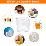 10L Collapsible Water Container Bag Folding Water Container Water Storage, 8 Pack
