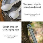 Titanium Camping Spork Spoon Portable Lightweight Outdoor Utensil for Picnic Camping Hiking Camping Equipment