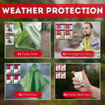 Family Emergency Kit | All-In-One Survival Kit Backpack for Earthquake, Flood, Disaster Relief, Civil Unrest & Outdoor - Survival Bag & Emergency Preparedness Kit for Families