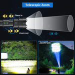 Gehavin Super Bright Flashlight 990000 High Lumens,High Powered XHP160.5 Led ...