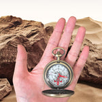 Vintage Steampunk Pocket Compass, Zinc Alloy Camping Survival Compass Hollow Camping Survival Navigation for Hiking and Camping