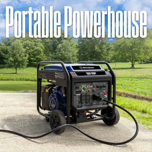 10,000 Peak Watt Portable Inverter Generator, Gas Powered, Remote Start with CO Sensor