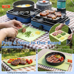 Camping Stove,2 Burner Propane Camping Stove with Windscreen,30,000 BTU Portable Propane Stove with Carry Bag,Outdoor Cooking Stove Set for Camping Gear,Rv Essentials,Camp Gifts for Man,Blue