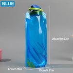 Outdoor Cycling Sports Water Bottle - Mountaineering Portable Water Cup - PE Plastic Folding Water Bag - Gift Promotion Water