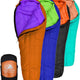 Eolus 15 F Hiking & Backpacking Sleeping Bag - 3 Season, 800FP Goose down Sleeping Bag - Ultralight - Black/Clementine - 78In - Regular