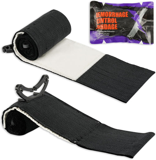 Lightning X Israeli Hermorhage Control Emergency Pressure Bandage 4" - Vacuum Packed (1 Count)