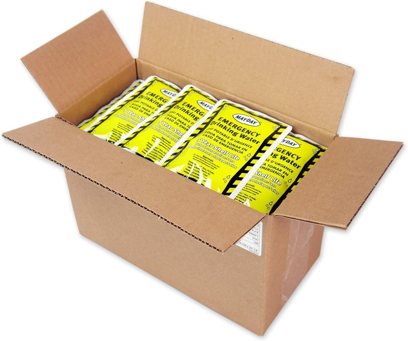 Emergency Water Pounches Case of 100. Emergency Preparedness, Survival and Backpacking