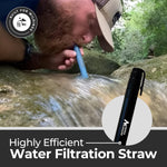 Survival Bundle – Pure Water Straw with Emergency Mylar Sleeping Bag – Ultralight, Portable Gear for Camping, Hiking & Emergency Preparedness