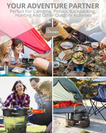 Portable Camping Cooking Set & Small Foldable Camping Table