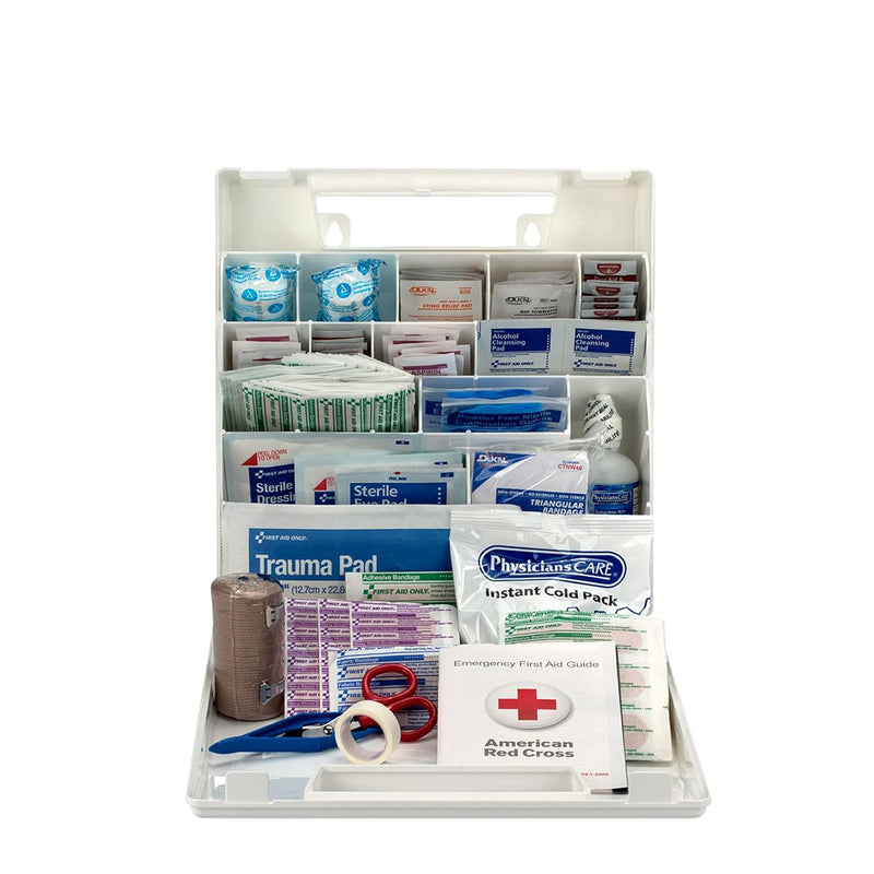 225-AN 50-Person Osha-Compliant First Aid Kit, Emergency First Aid Kit for Office, Home, Car, and Worksites, 195 Pieces