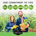 100 Pack Farmer Kit Vegetable Seeds - Non GMO Heirloom Full Sun Annual - Emergency Seed Bank Survival Gear