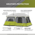 Core 9 Person Instant Cabin Tent - 14' X 9', Green (40008)