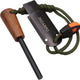 Fire Starter for Campfires, Flint and Steel Fire Starter Kit, Ferro Rod Survival Kit, Fast Fire Stick with Survival Whistle, Regular Size